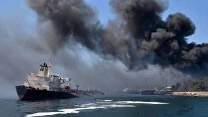 Trump says US bombed military sites on an island vital to Iran’s oil network