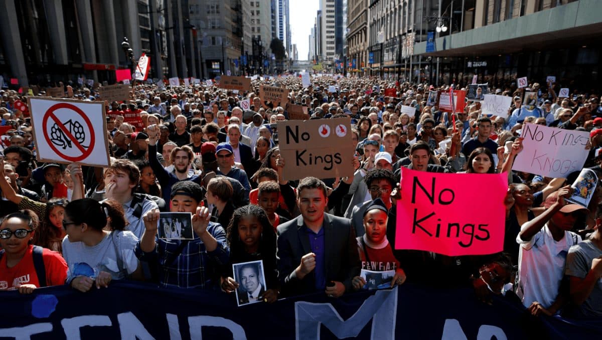 Millions of 'No Kings' protesters rally nationwide