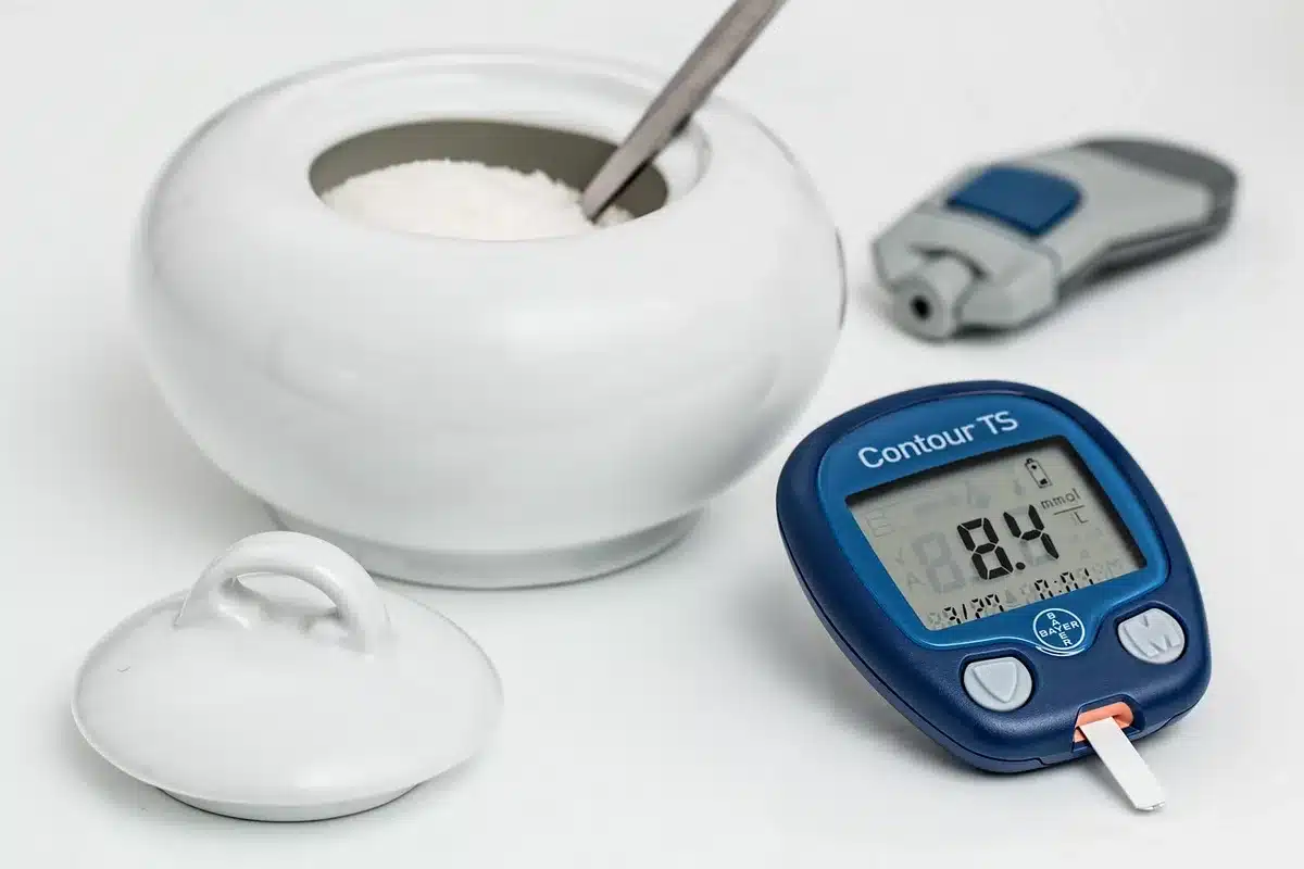 Illustration of glucose levels and blood sugar stability throughout the day