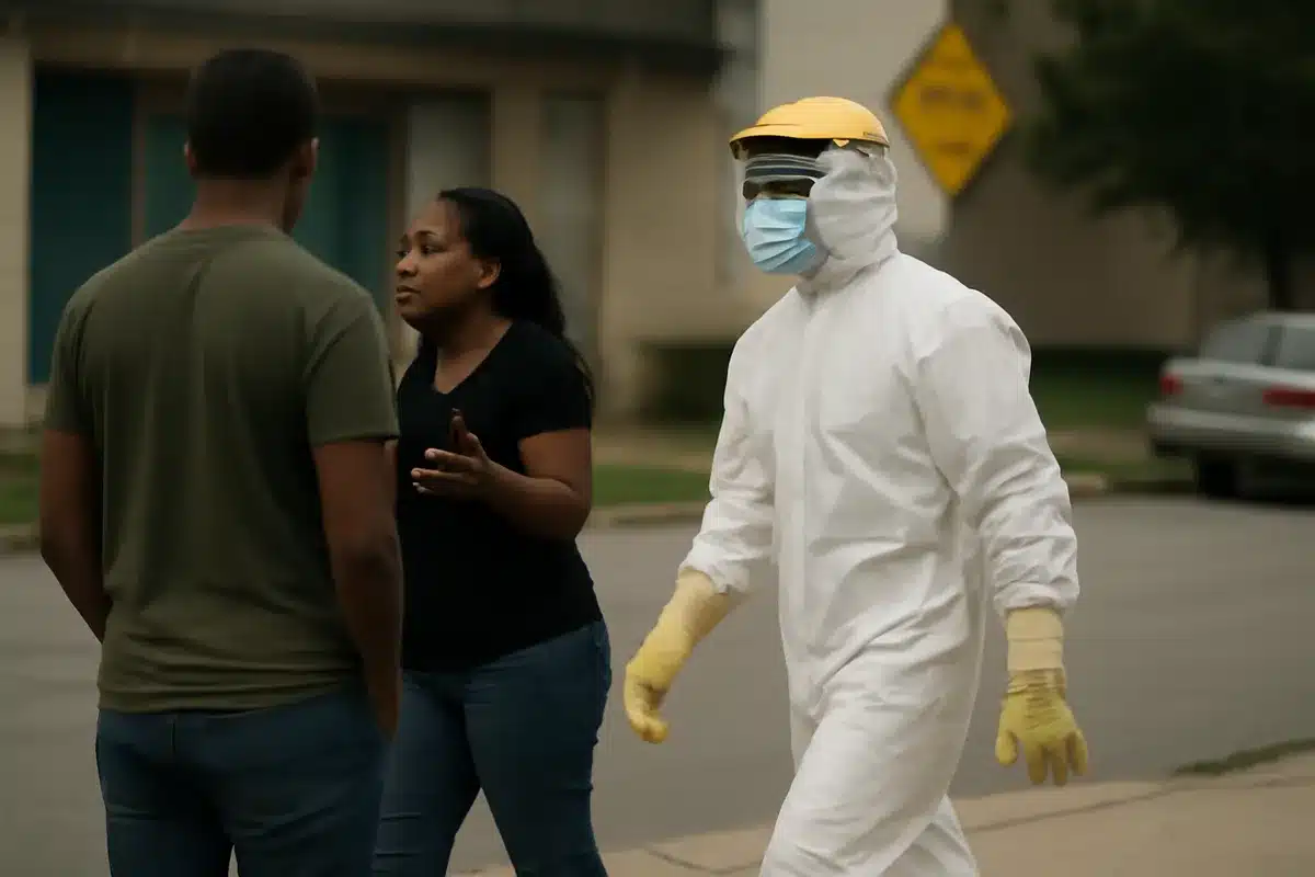 What this means for Americans — Health officials emphasize that everyday risk for people in the U.S. is extremely low. Ebola spreads through direct contact with the bodily fluids of people who are symptomatic or deceased from the disease, not through